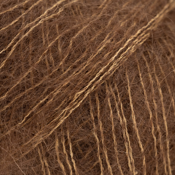 DROPS Kid-Silk 76 Walnut – mohair silk yarn