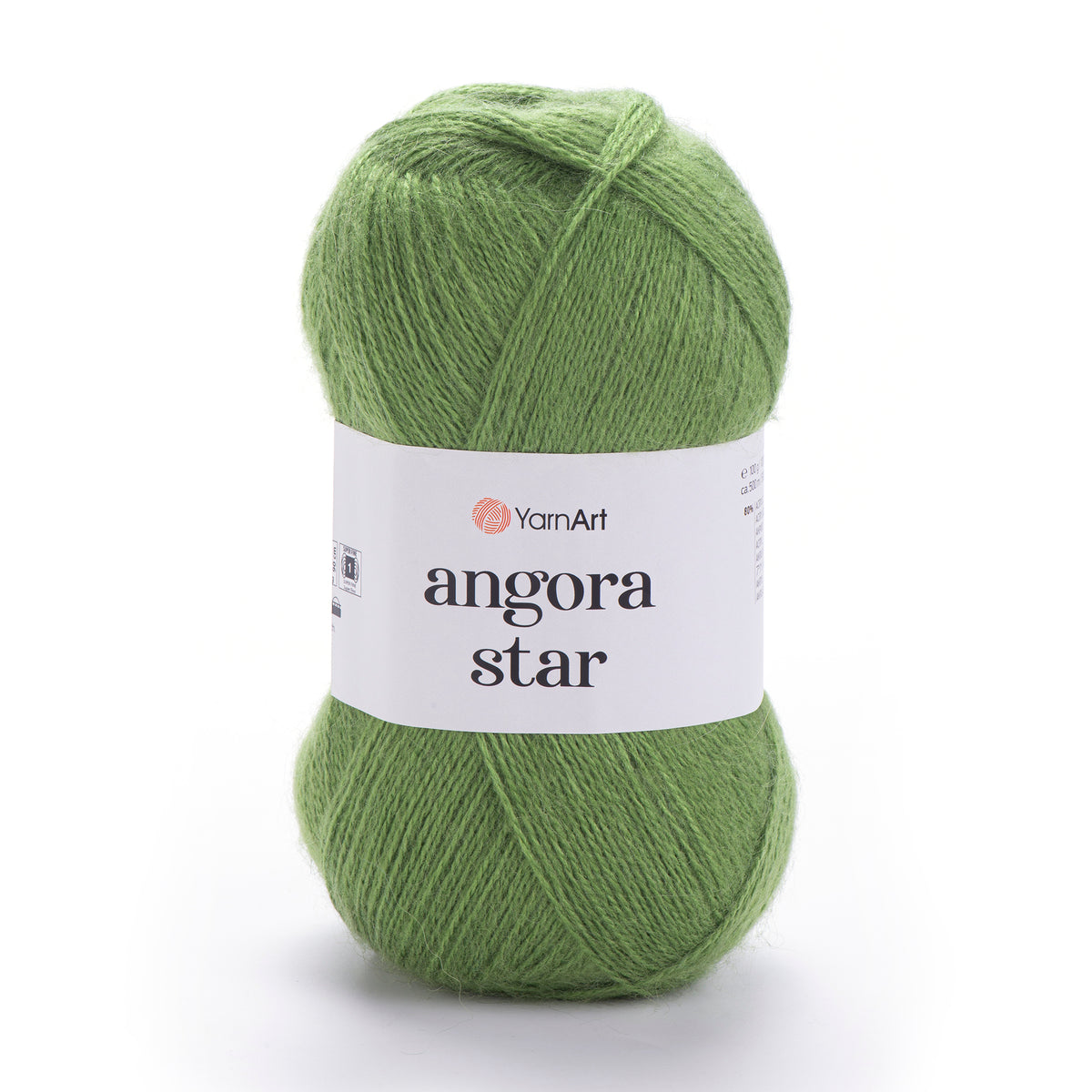 YarnArt Angora Star 098 Samanų – pūkuoti akrilo siūlai su vilna