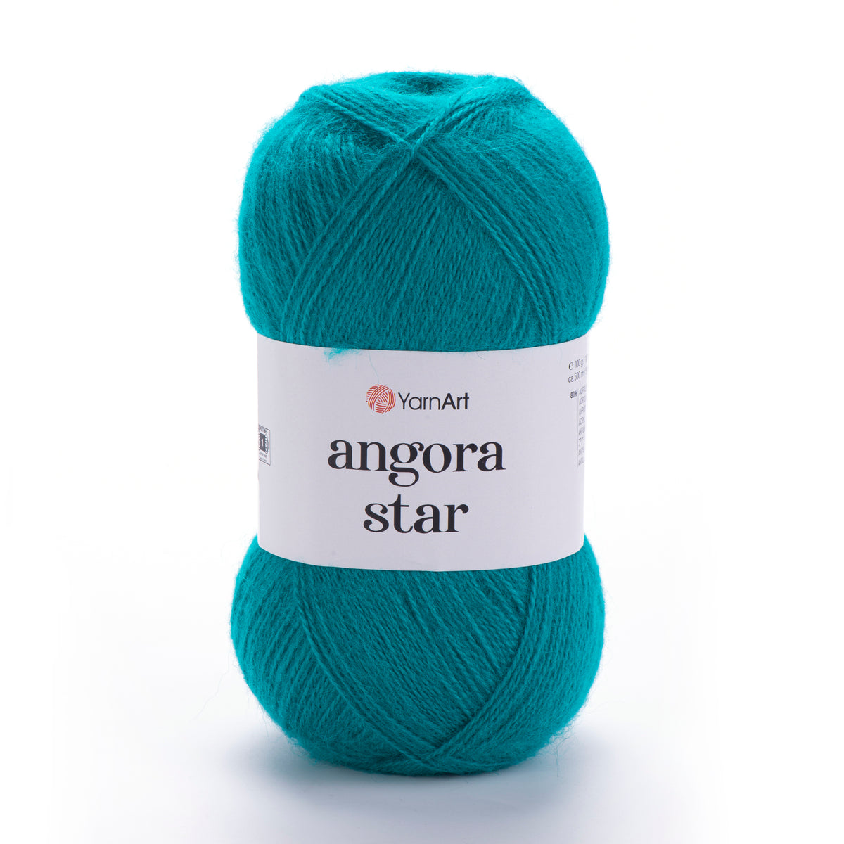 YarnArt Angora Star 11448 Petrolio – pūkuoti akrilo siūlai su vilna