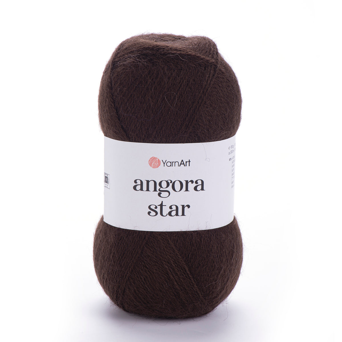 YarnArt Angora Star 116 Tamsiai ruda – pūkuoti akrilo siūlai su vilna