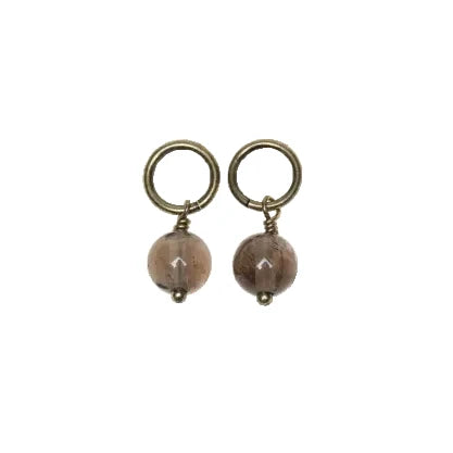 Segnapunti ad anello – quarzo fumé (set da 2)