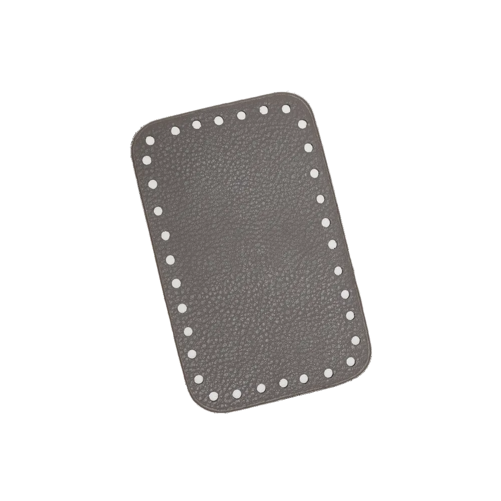 Rektangulär väskbotten – 16 x 10 cm (grå)