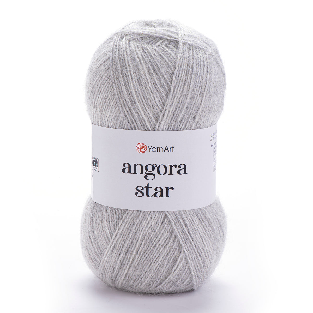 YarnArt Angora Star 282 Pilka – pūkuoti akrilo siūlai su vilna