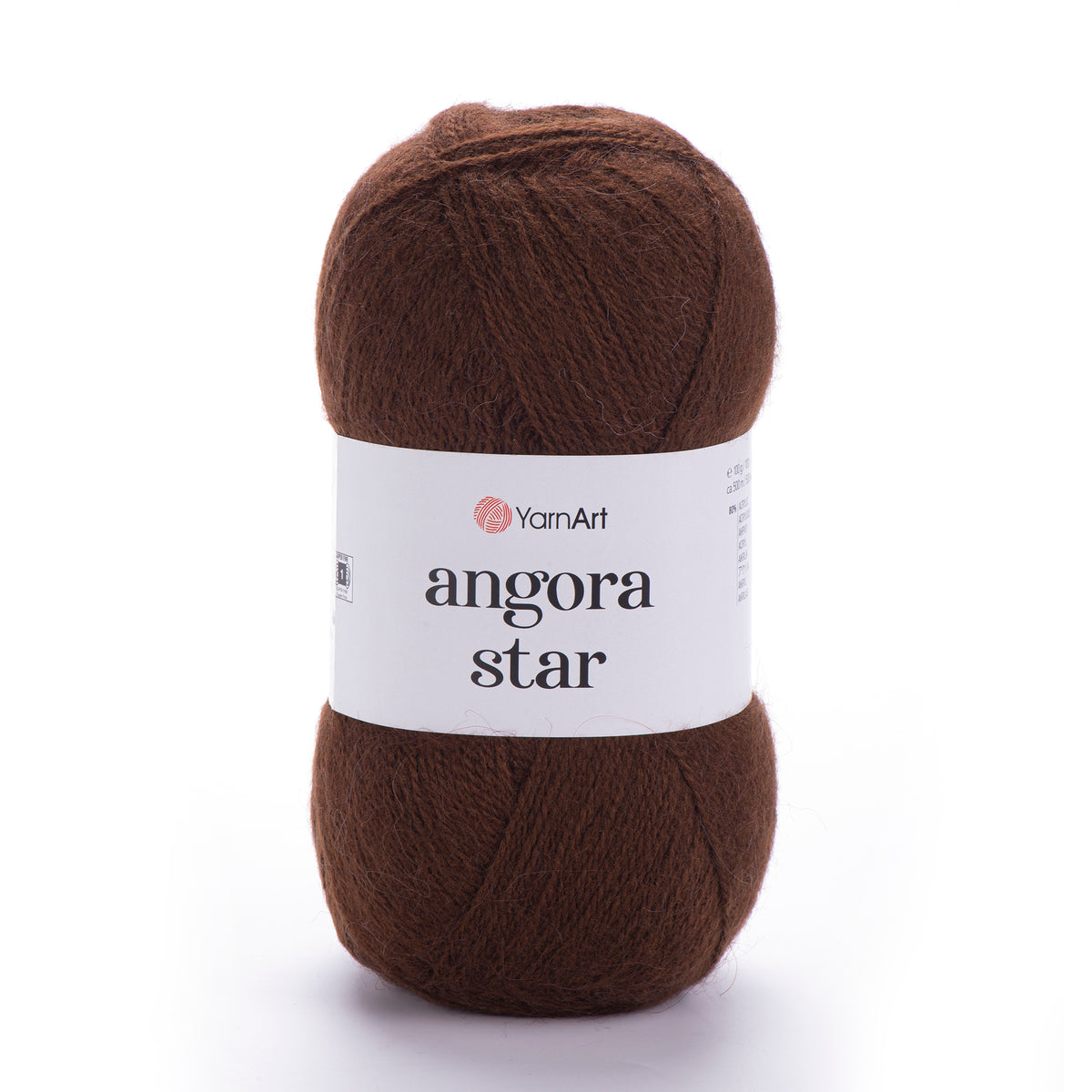 YarnArt Angora Star 3067 Tamsiai ruda – pūkuoti akrilo siūlai su vilna