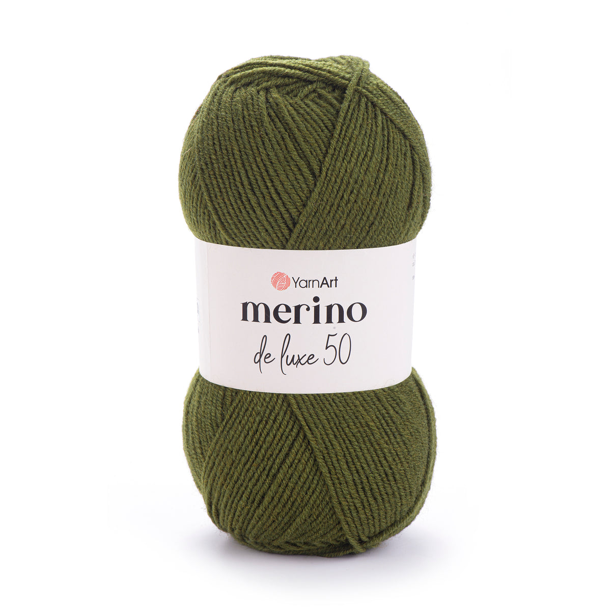 YarnArt Merino DeLuxe 50 530 Tumeoliiv – villa-akrüüllõng