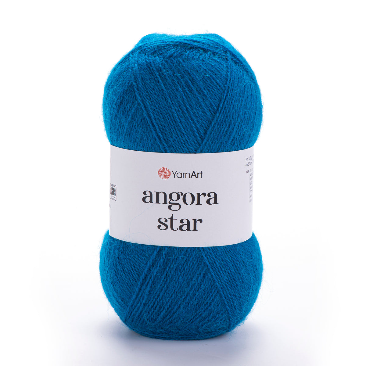 YarnArt Angora Star 545 Gelmių mėlyna – pūkuoti akrilo siūlai su vilna