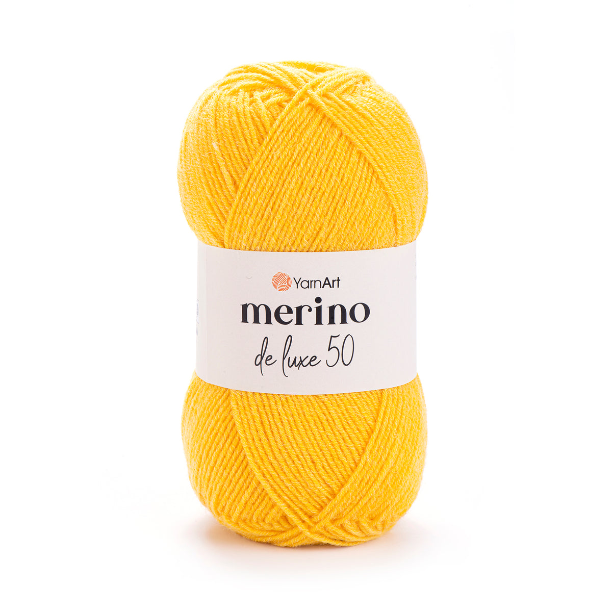 YarnArt Merino DeLuxe 50 586 Kollane – villa-akrüüllõng