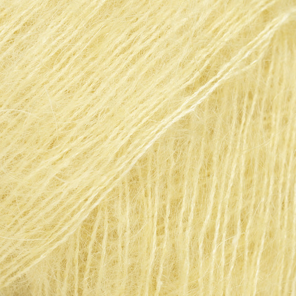 DROPS Kid-Silk 73 Jaune brumeux – fil mohair et soie
