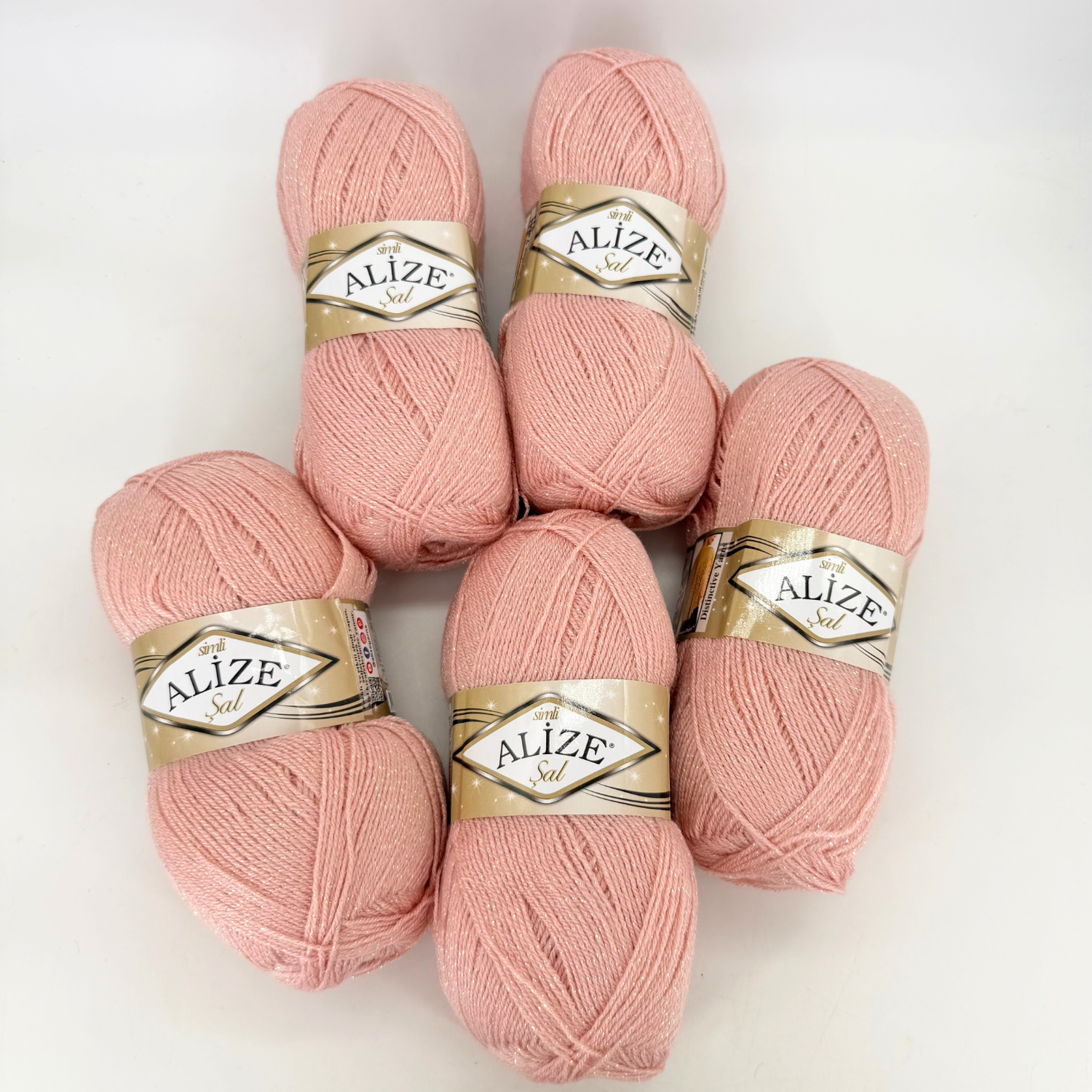 Alize Sal Simli 161 (rosa) – set om 5 nystan