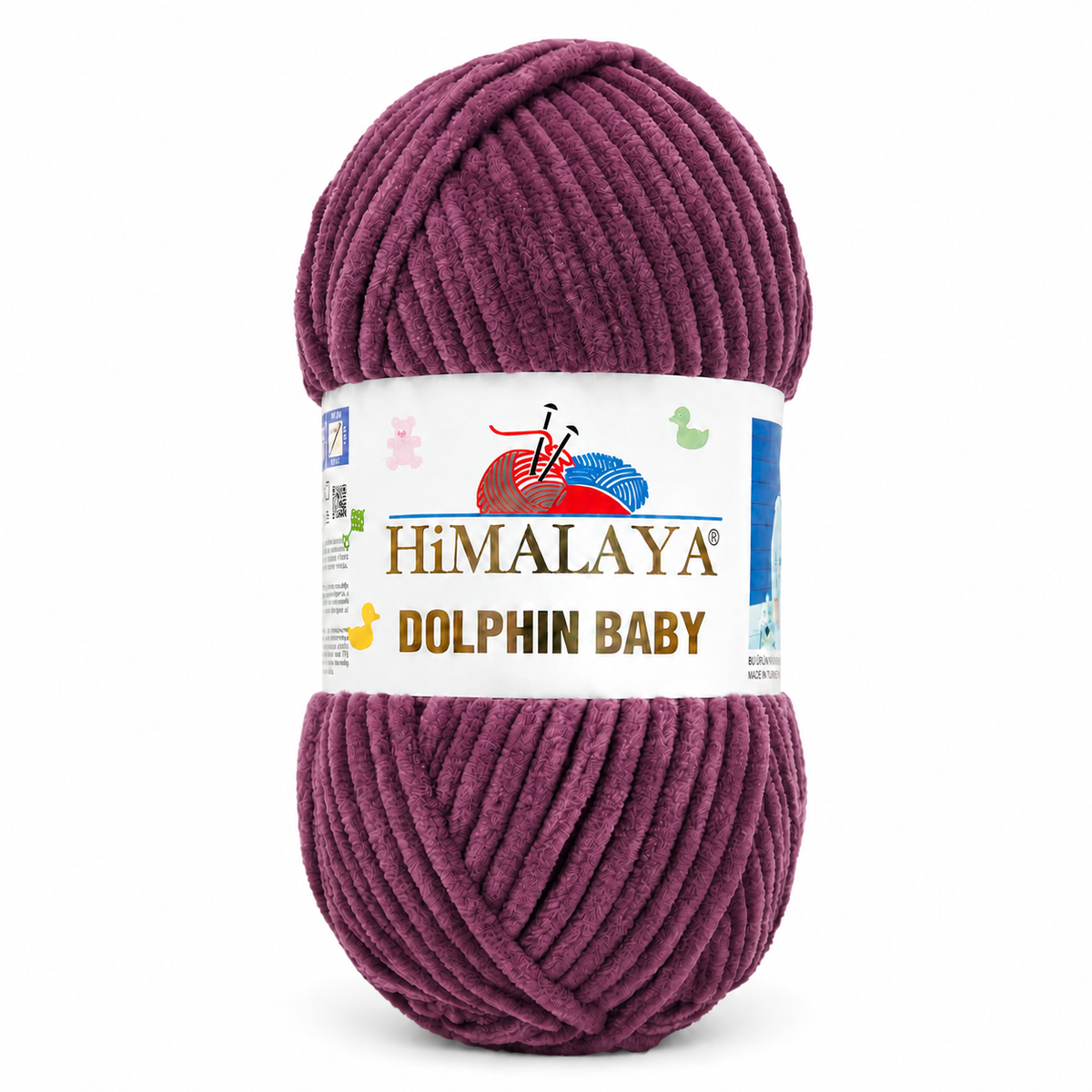Himalaya Dolphin Baby 80393 Plommon – chenillegarn
