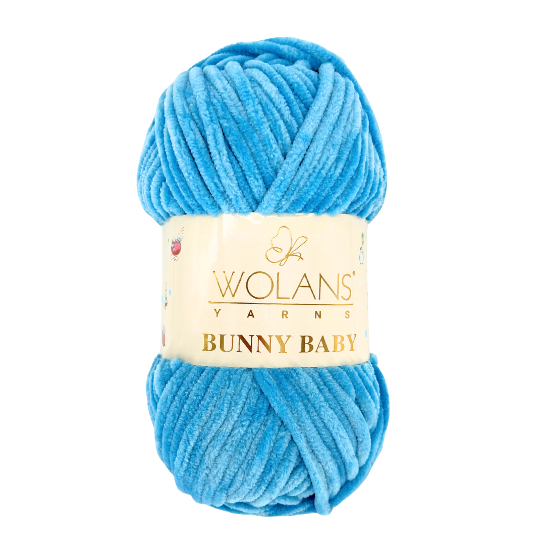 Wolans Bunny Baby 100-82 Asuursinine – šenilllõng