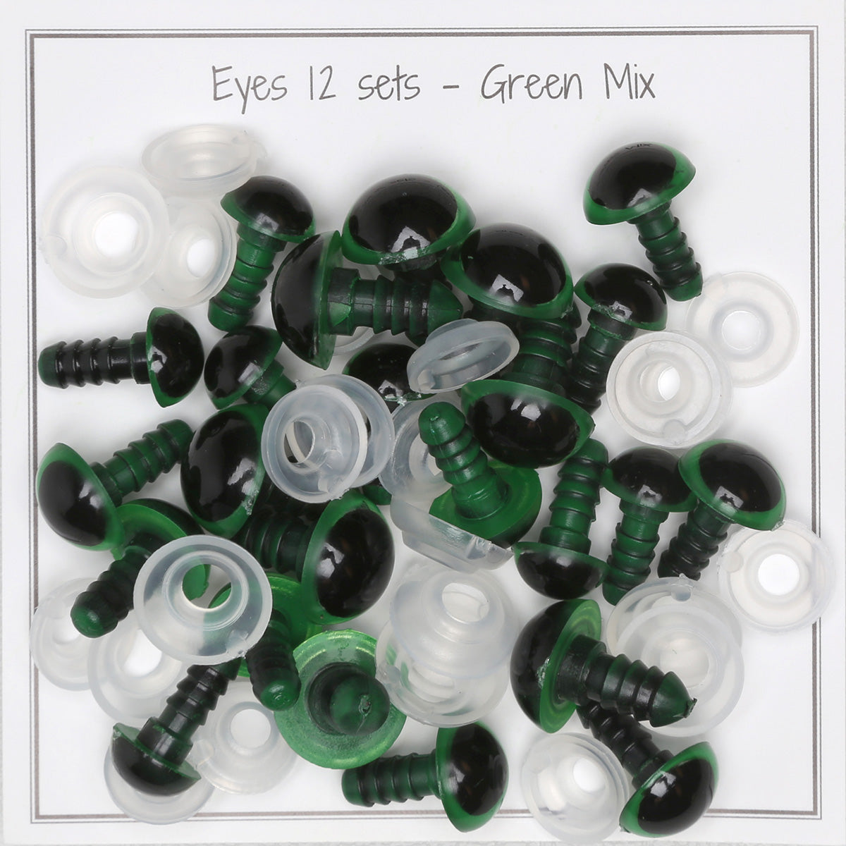 Green Safety Eyes – Mix Pack (12 Pairs)