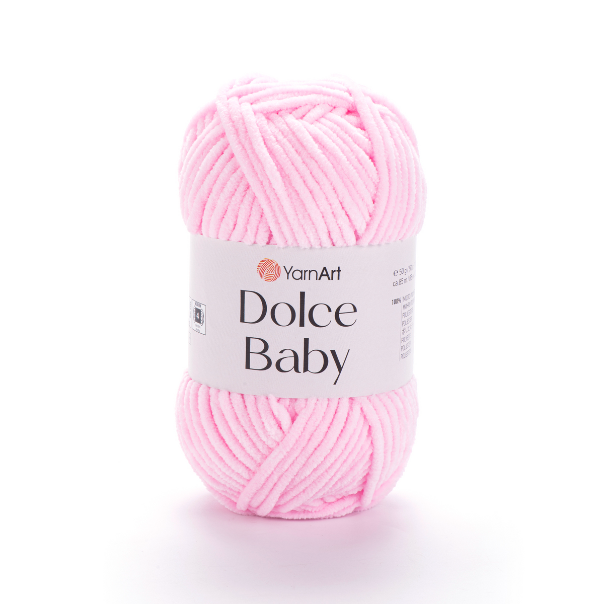 YarnArt Dolce Baby 750 Rose layette – fil chenille fin