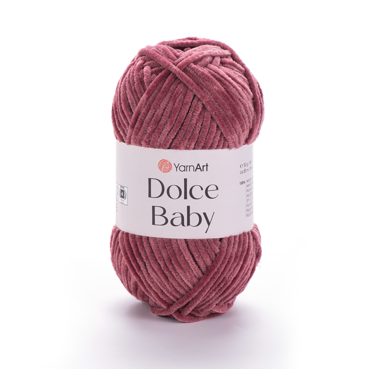 YarnArt Dolce Baby 751 Prune – fil chenille fin