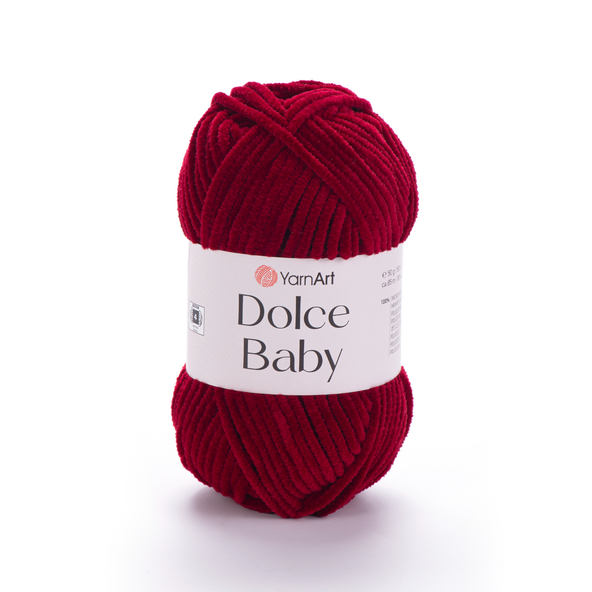 YarnArt Dolce Baby 752 Bordeaux – fil chenille fin