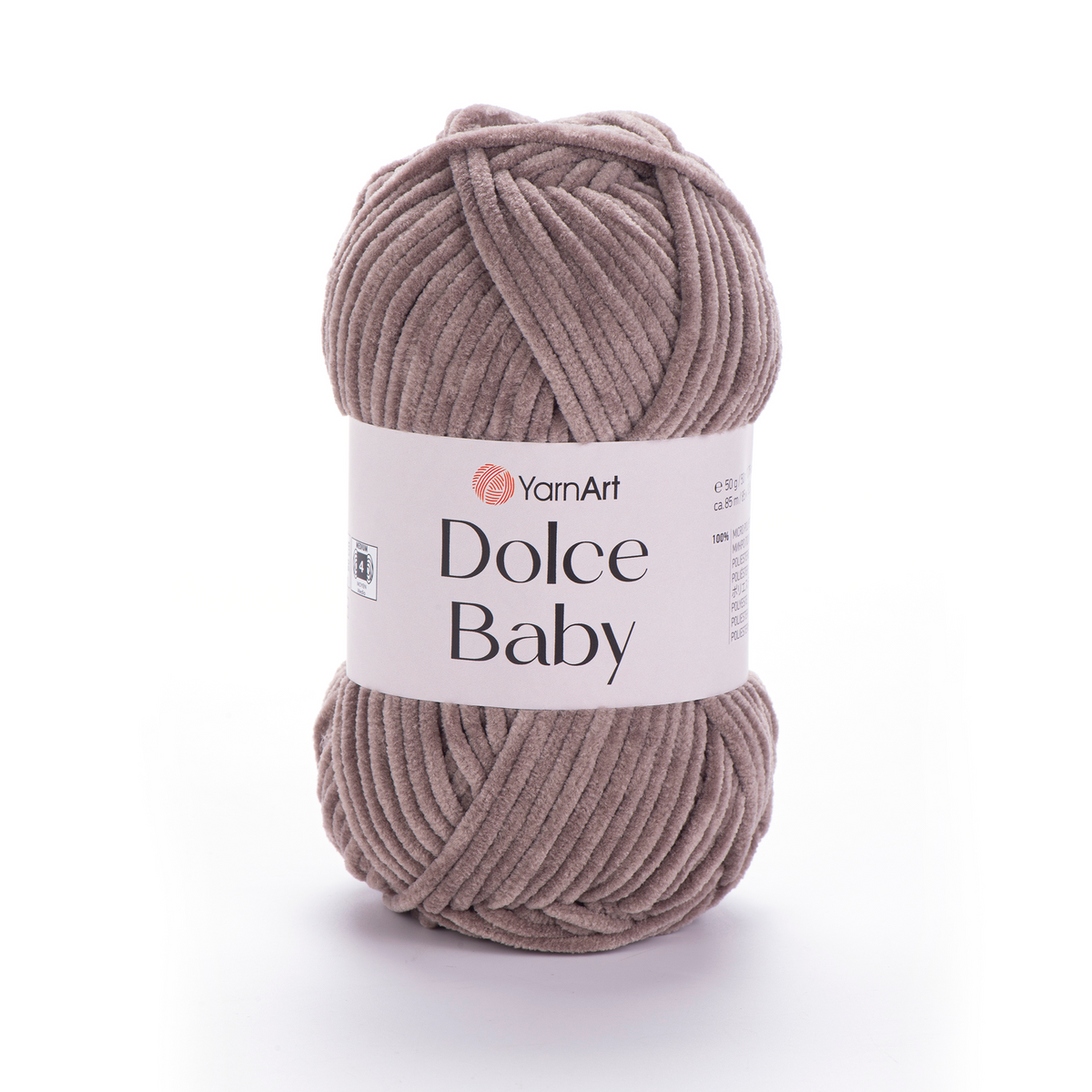 YarnArt Dolce Baby 754 Gris foncé – fil chenille fin