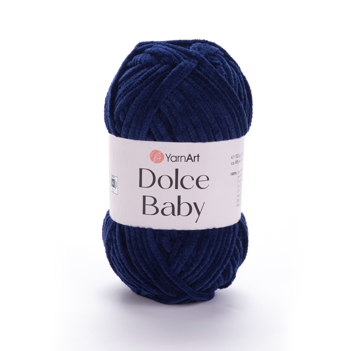 YarnArt Dolce Baby 756 Bleu marine – fil chenille fin