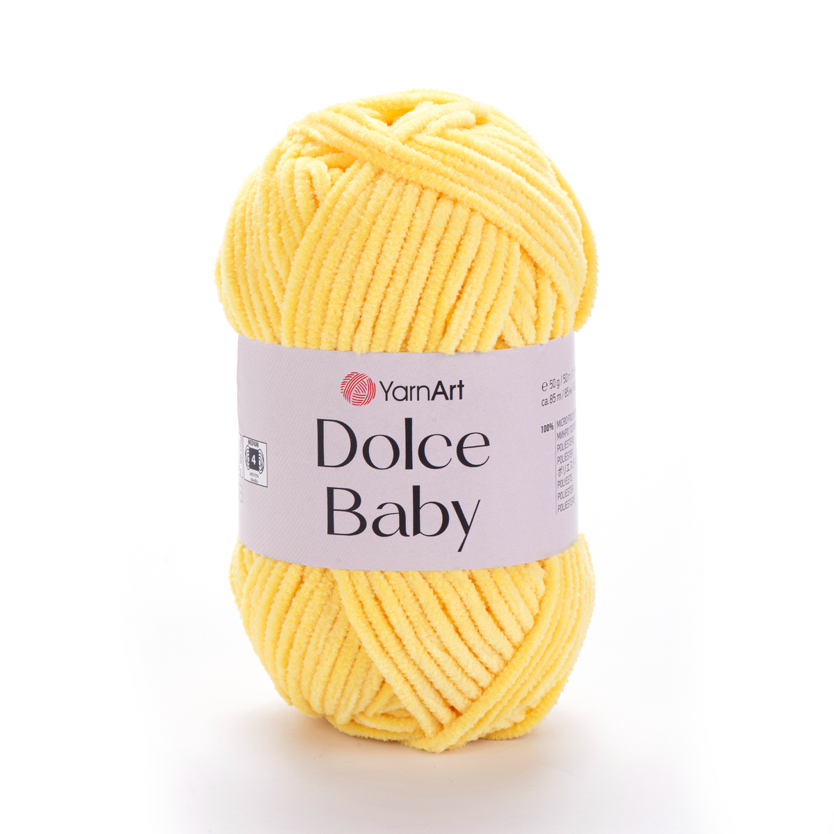 YarnArt Dolce Baby 761 Beurre – fil chenille fin