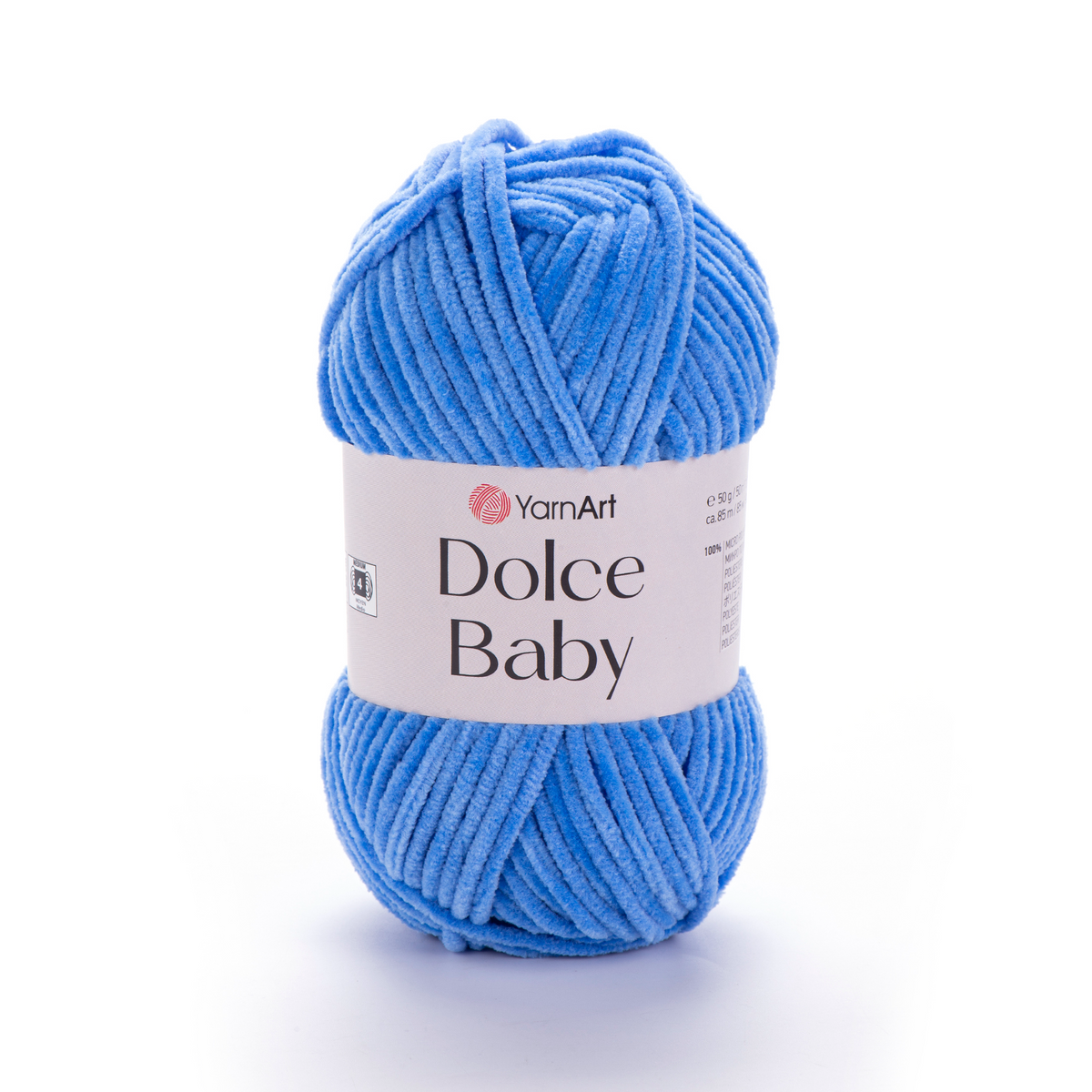 YarnArt Dolce Baby 777 Bleu – fil chenille fin