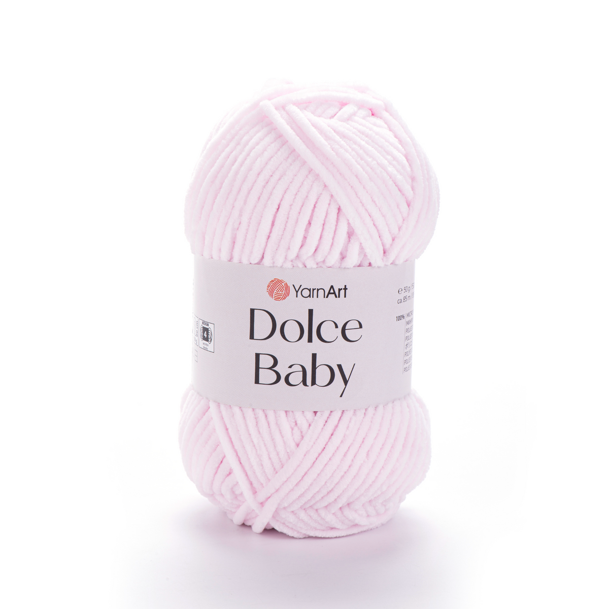 YarnArt Dolce Baby 781 Rose pâle – fil chenille fin