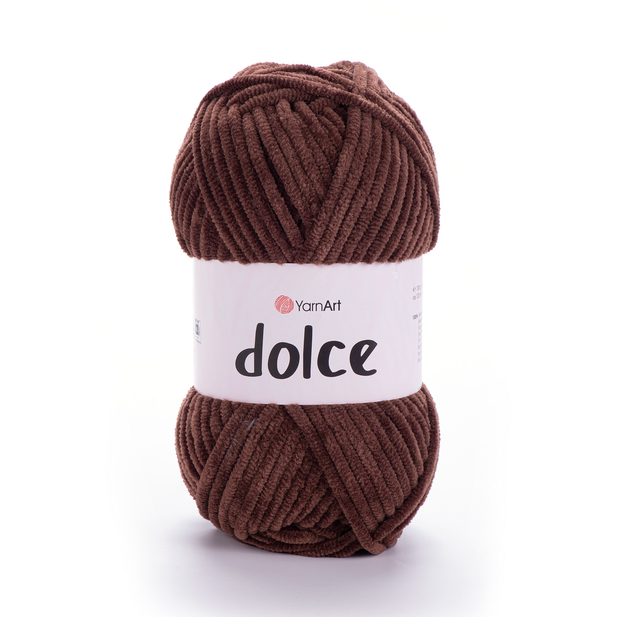 YarnArt Dolce 791 Dark Brown – plush chenille yarn