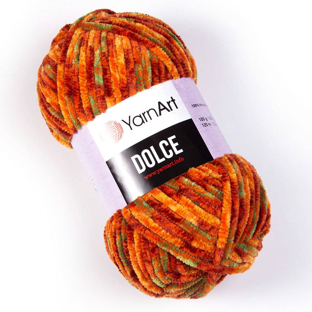 YarnArt Dolce 810 Autumn – plush chenille yarn