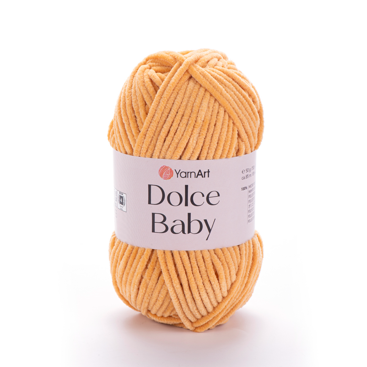 YarnArt Dolce Baby 855 Camel – fil chenille fin