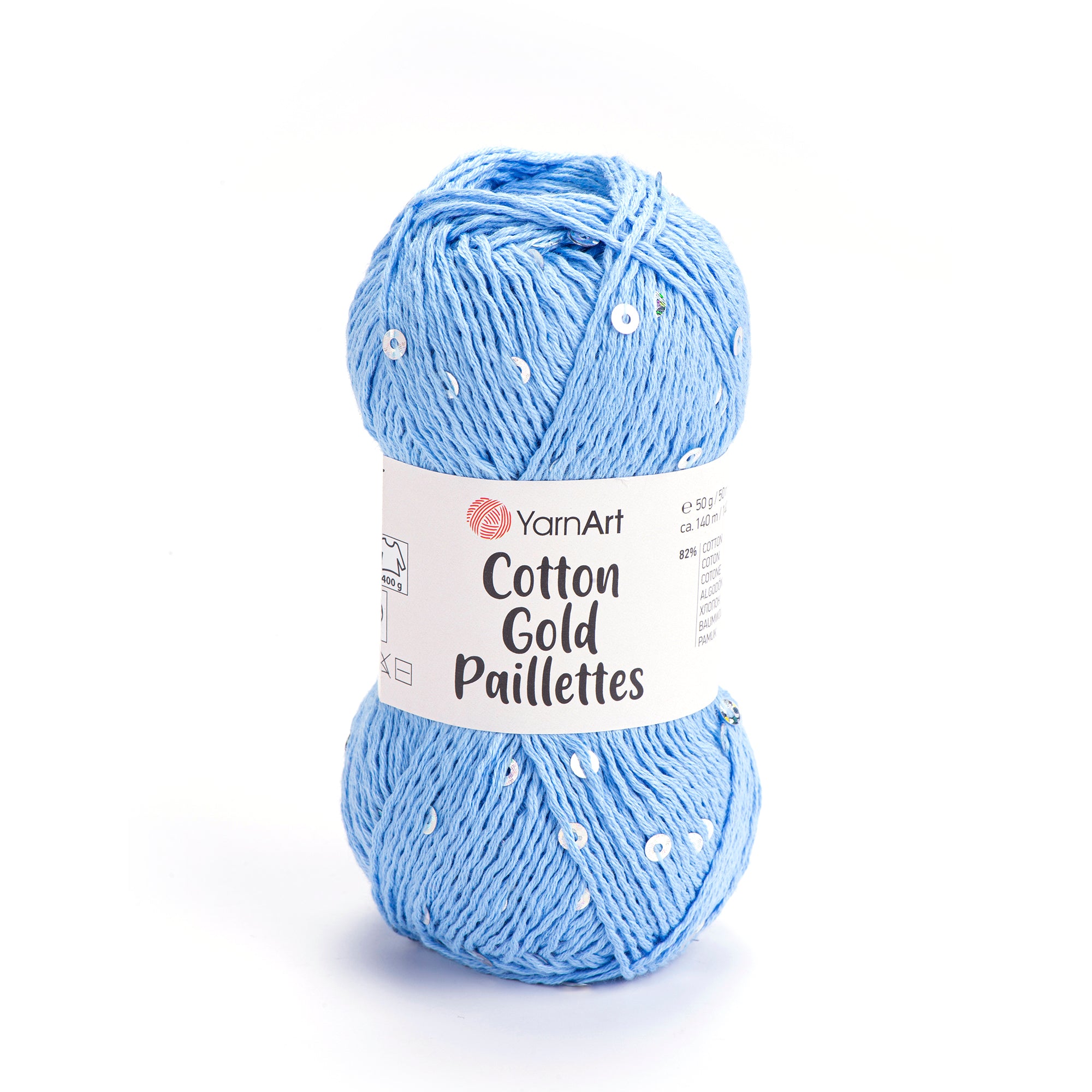 YarnArt Cotton Gold Paillettes