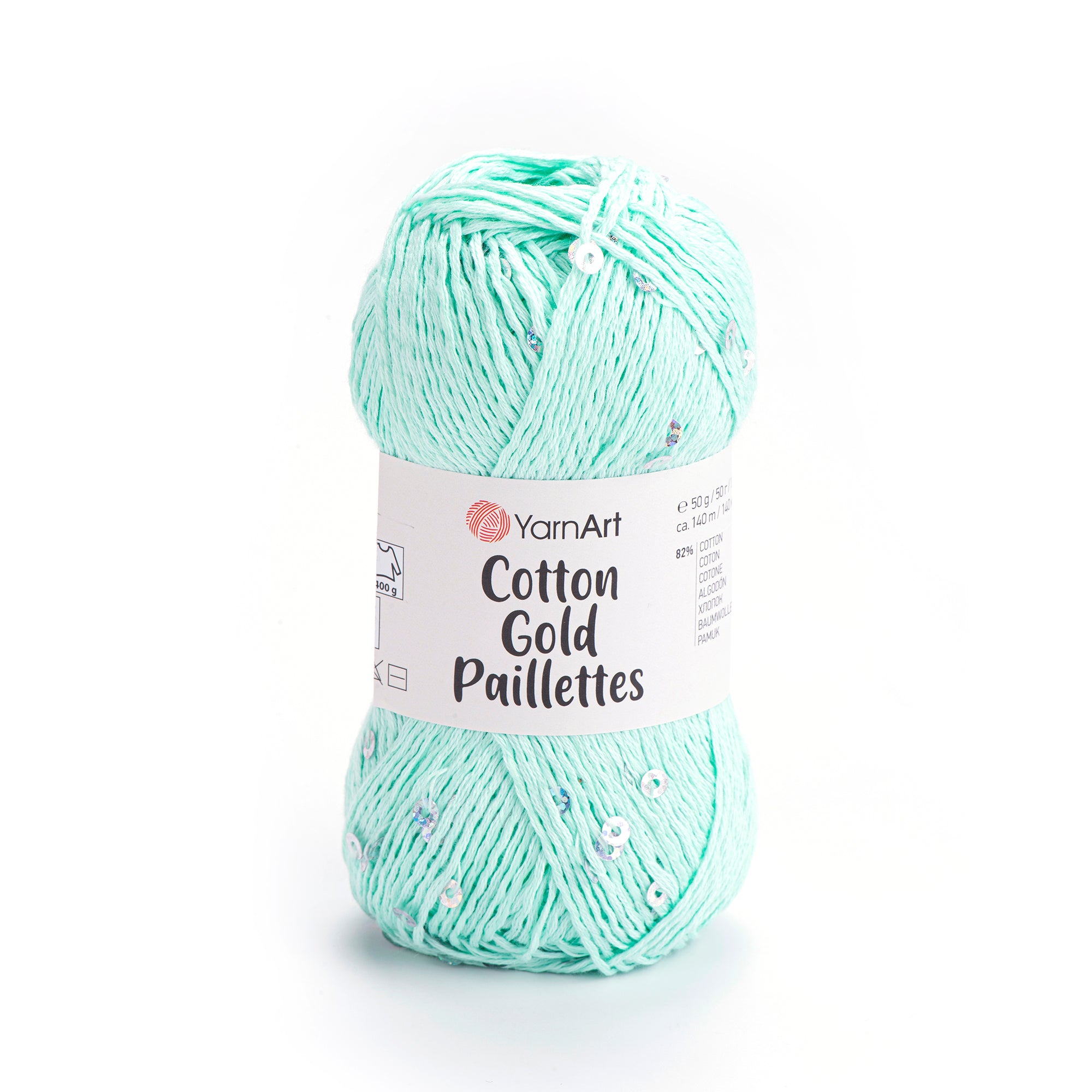 YarnArt Cotton Gold Paillettes