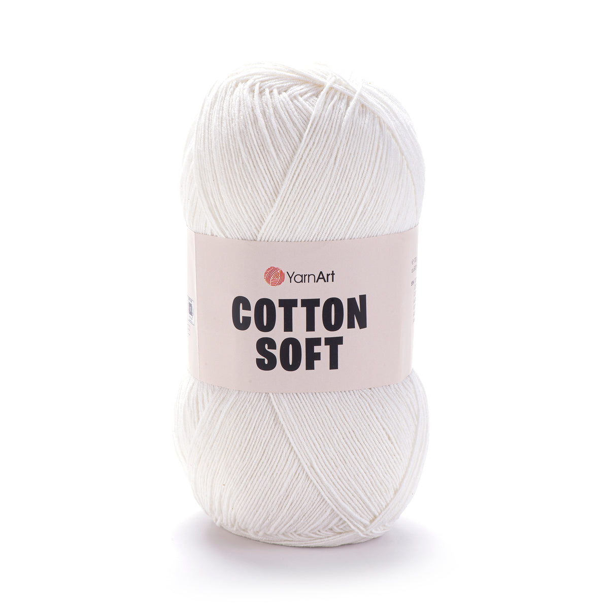 YarnArt Cotton Soft 01 Grigio chiaro – filato fine cotone e acrilico
