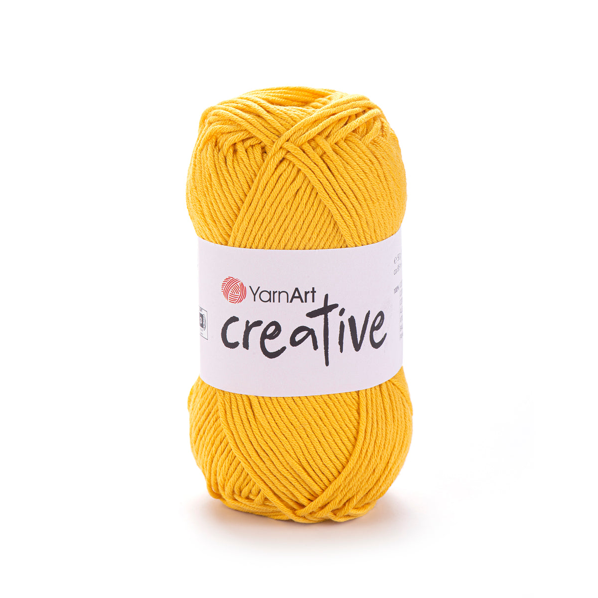 YarnArt Creative 228 Dzeltena – matēta kokvilnas dzija