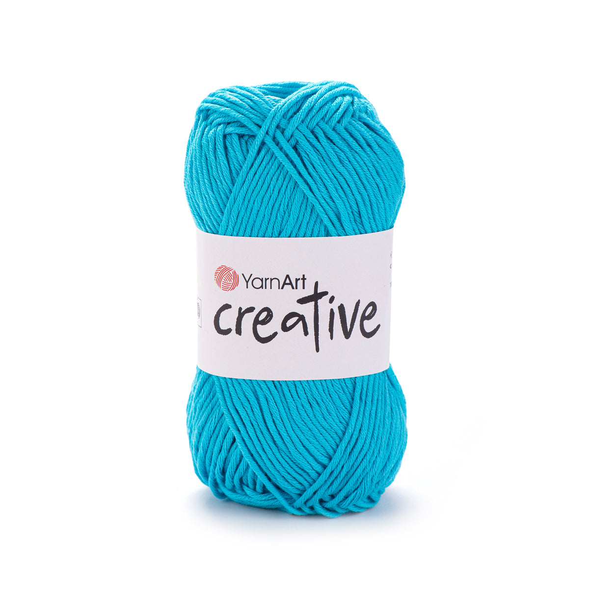 YarnArt Creative 247 Tirkīza un ledus zila – matēta kokvilnas dzija