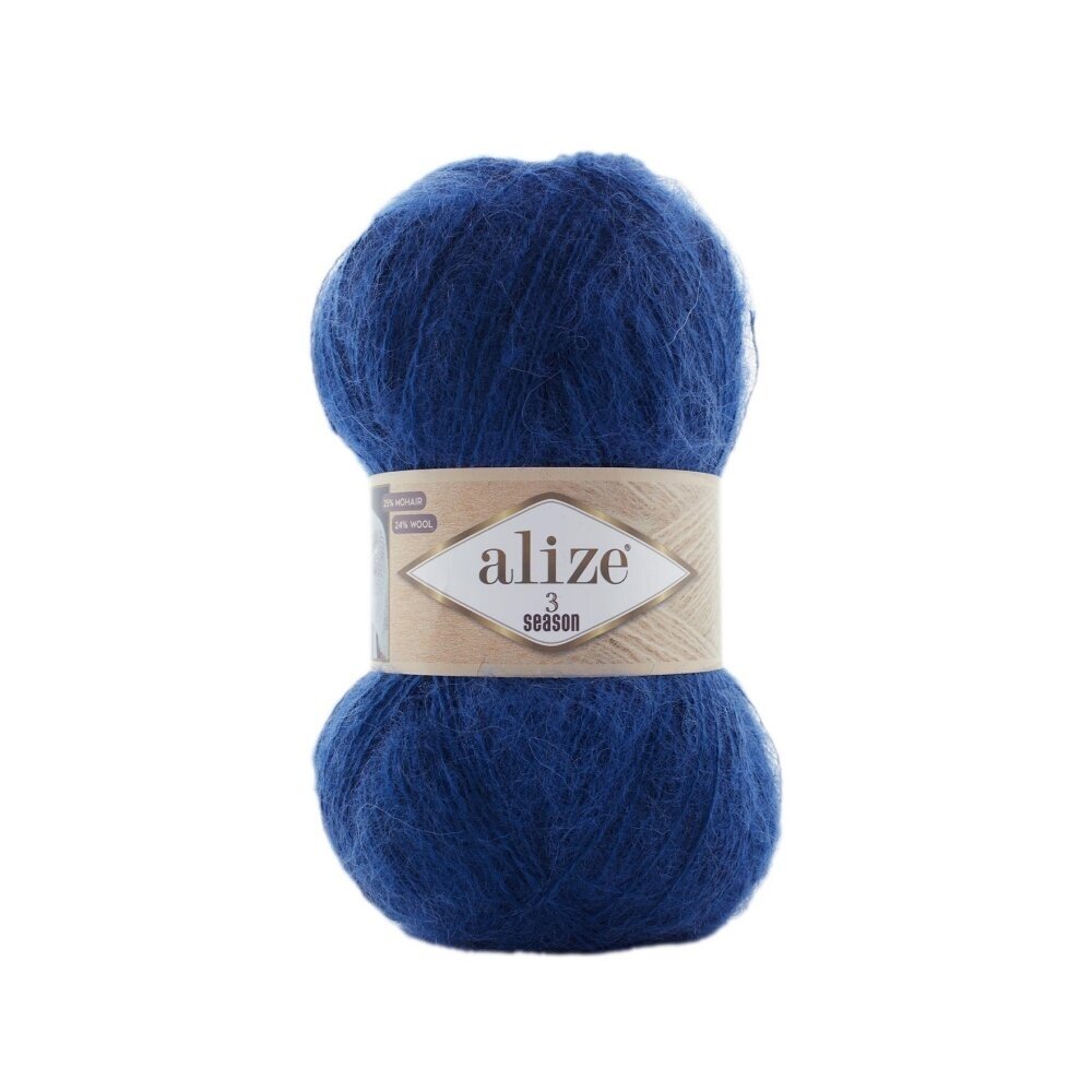 Alize 3 Season 409 Indigo – light acrylic yarn with mohair and wool