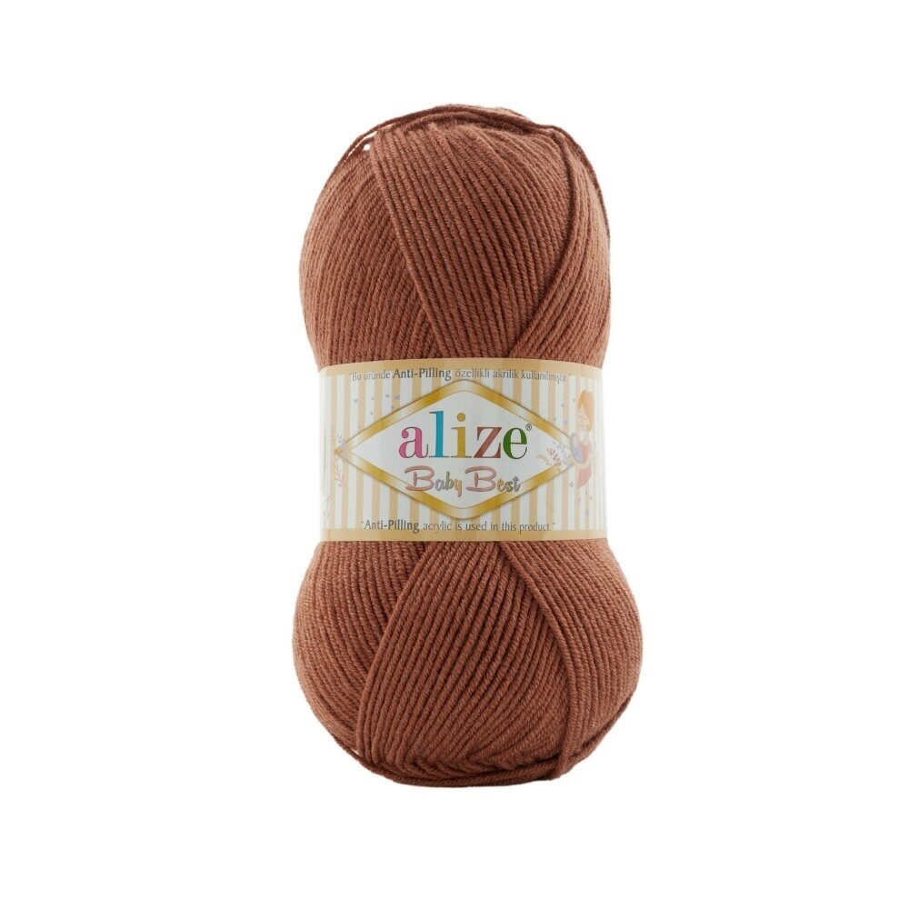 Alize Baby Best 572 Cinamono – kūdikių siūlai su bambuku