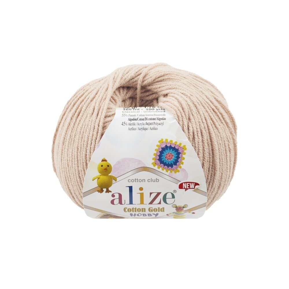 Alize Cotton Gold Hobby 67 Elfenben – bomulls- och akrylgarn