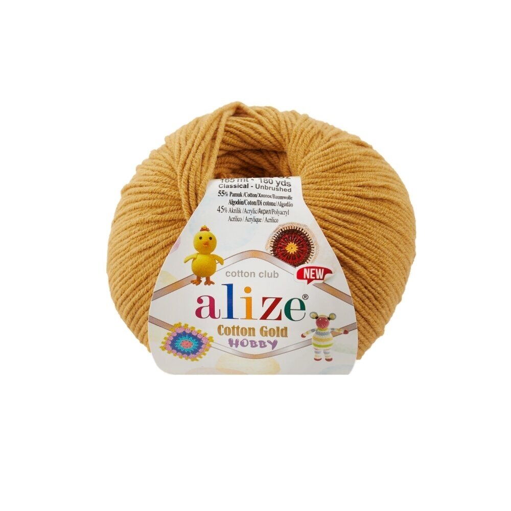 Alize Cotton Gold Hobby 02 Saffran – bomulls- och akrylgarn