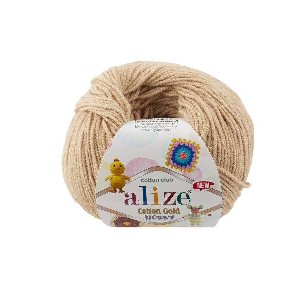 Alize Cotton Gold Hobby 262 Latte – bomulls- och akrylgarn