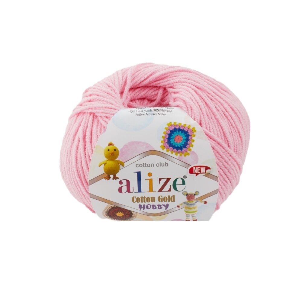 Alize Cotton Gold Hobby 518 Ljusrosa – bomulls- och akrylgarn