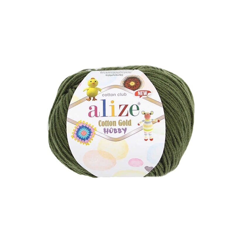 Alize Cotton Gold Hobby 29 Mörkgrön – bomulls- och akrylgarn