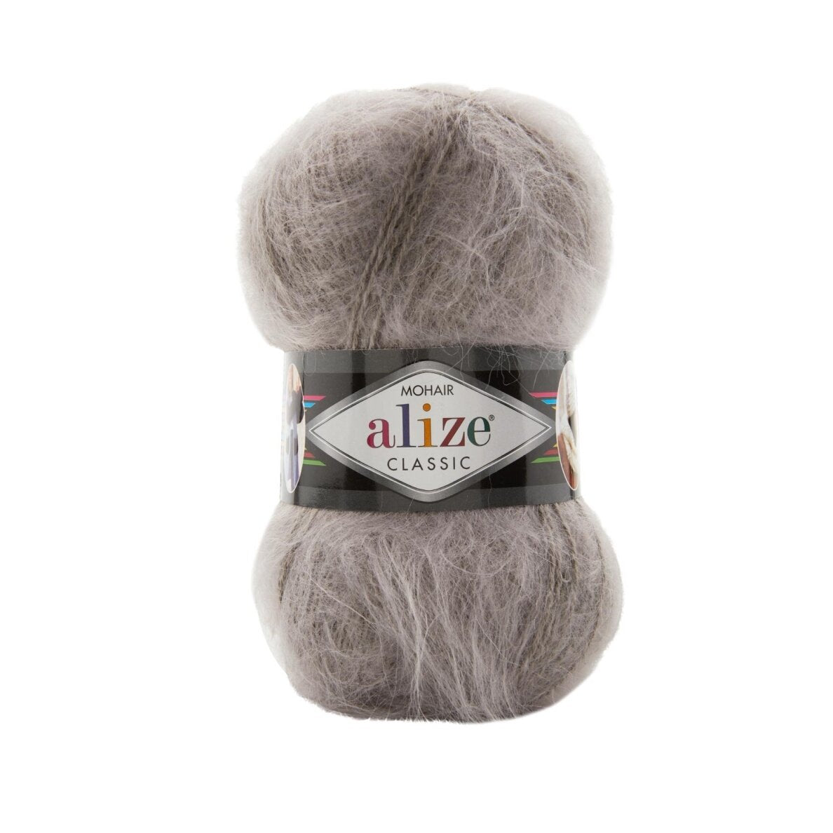 Alize Mohair Classic 990 Brūna – akrila dzija ar mohēru un vilnu