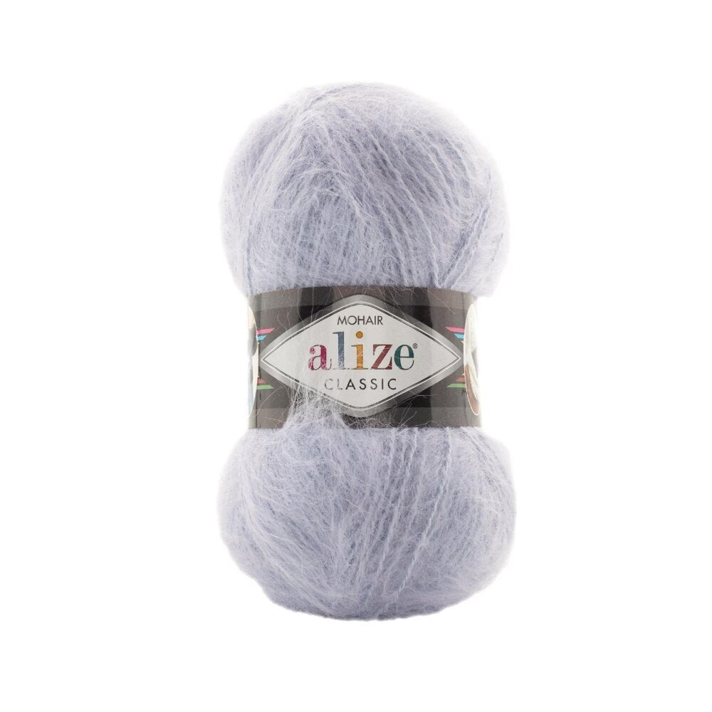 Alize Mohair Classic 224 Gaiši pelēka – akrila dzija ar mohēru un vilnu