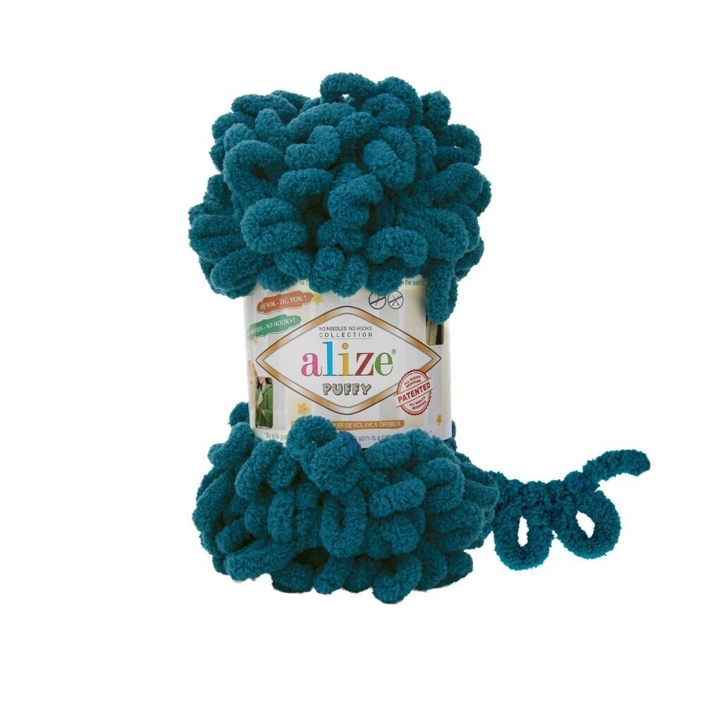 Alize Puffy 985 Pétrole – fil à boucles