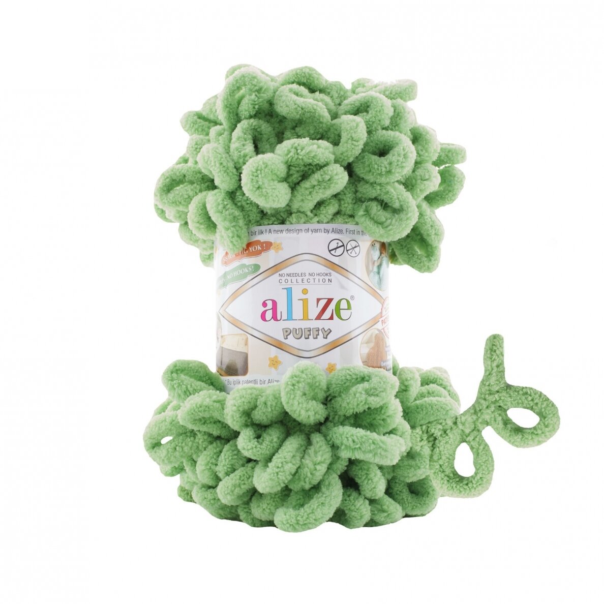 Alize Puffy 103 Pistache – fil à boucles