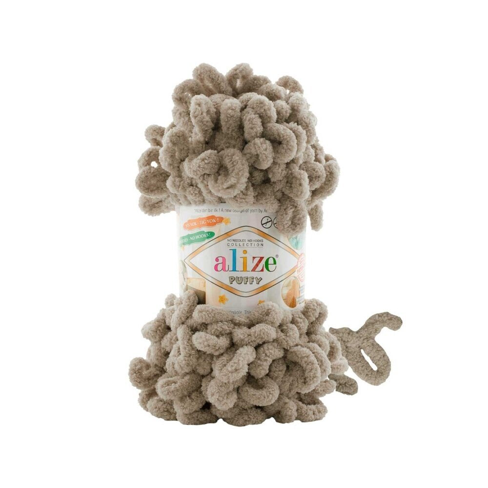 Alize Puffy 990 Beige foncé – fil à boucles
