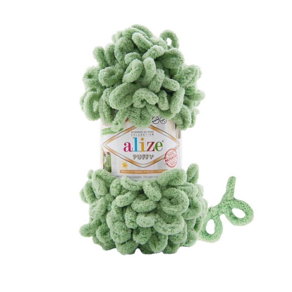 Alize Puffy 299 Sauge – fil à boucles