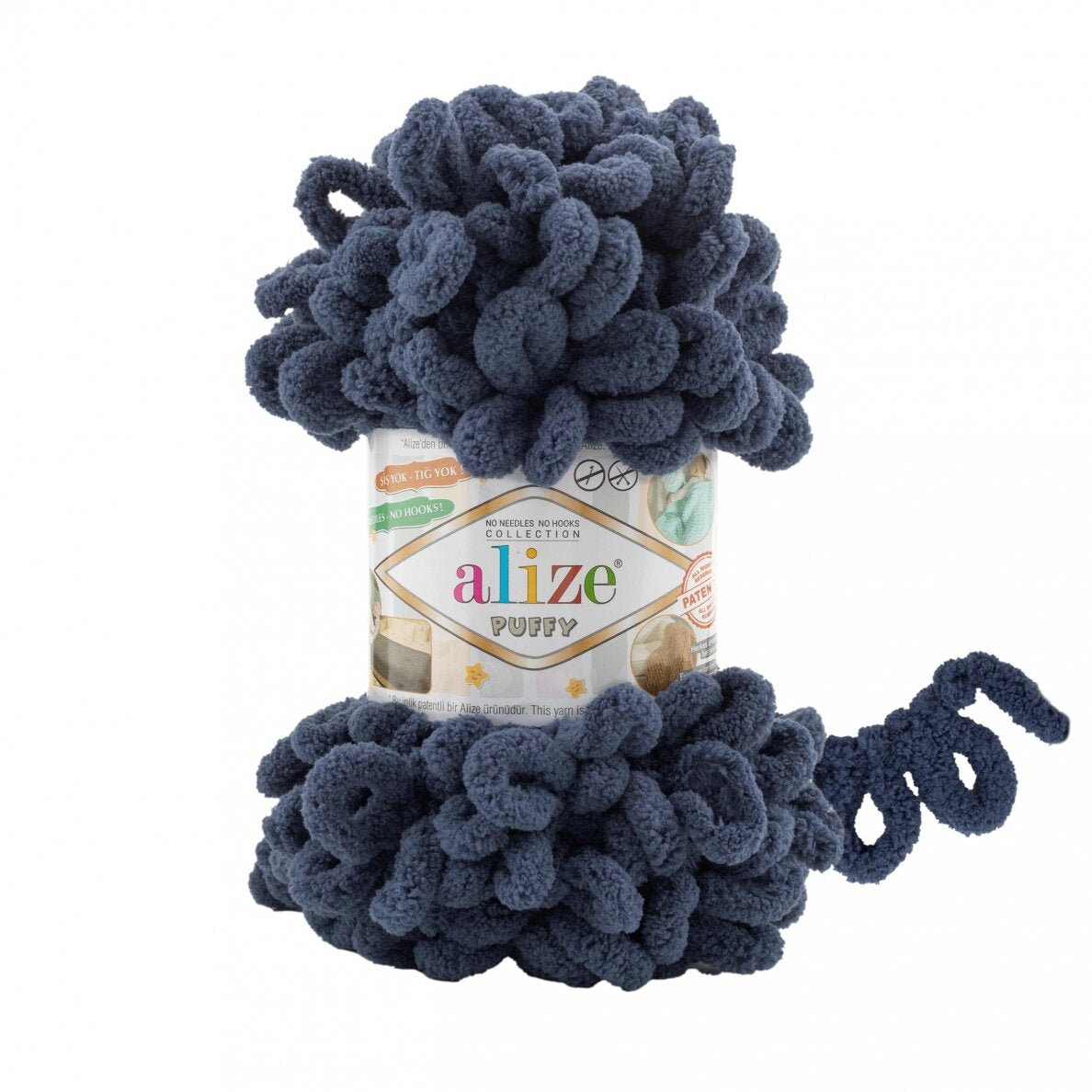 Alize Puffy 900 Marine foncé – fil à boucles
