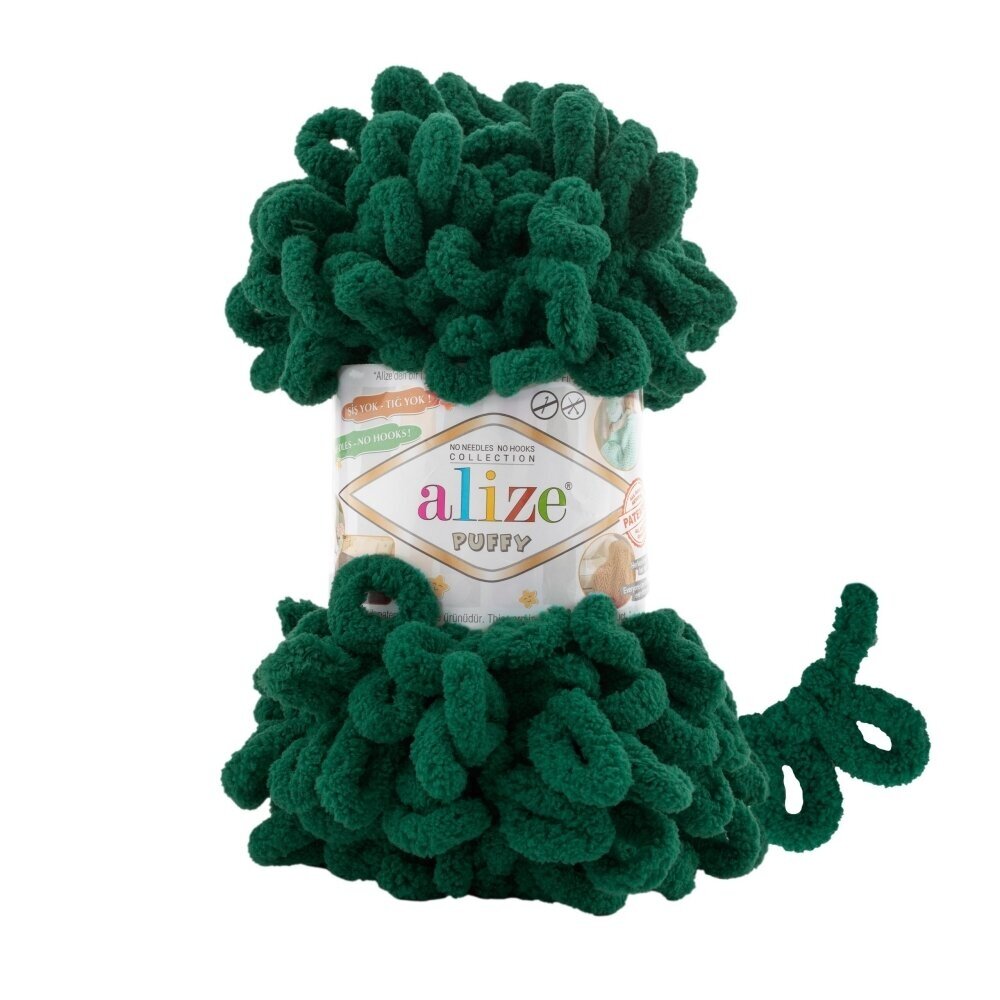 Alize Puffy 30 Vert foncé – fil à boucles