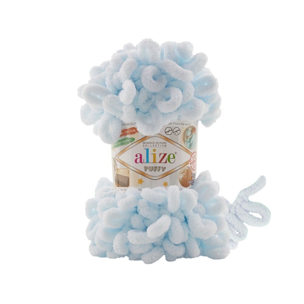 Alize Puffy 730 Gris clair – fil à boucles