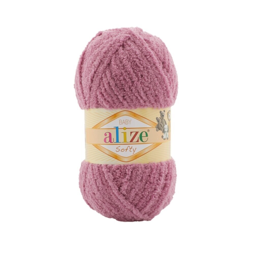 Alize Softy Baby 28 Rožu – plīša dzija mazuļiem