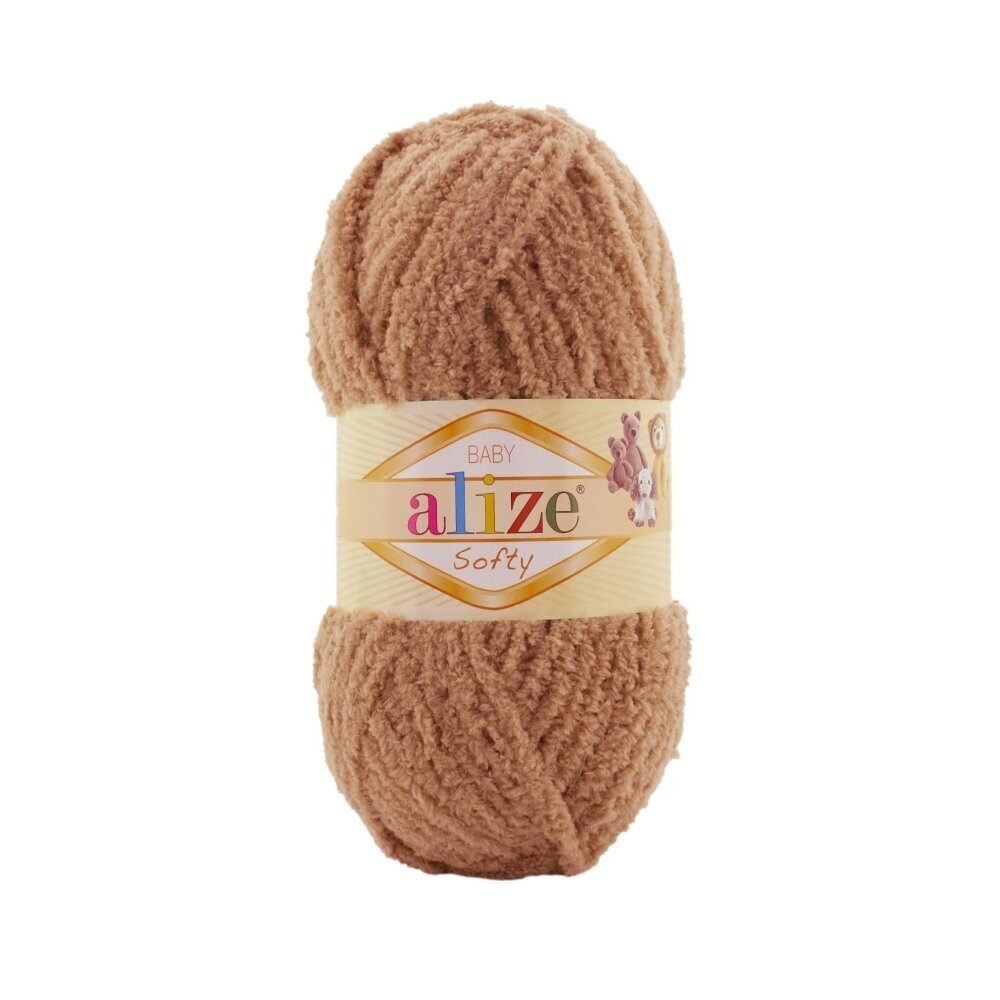 Alize Softy Baby 261 Kanēļa – plīša dzija mazuļiem